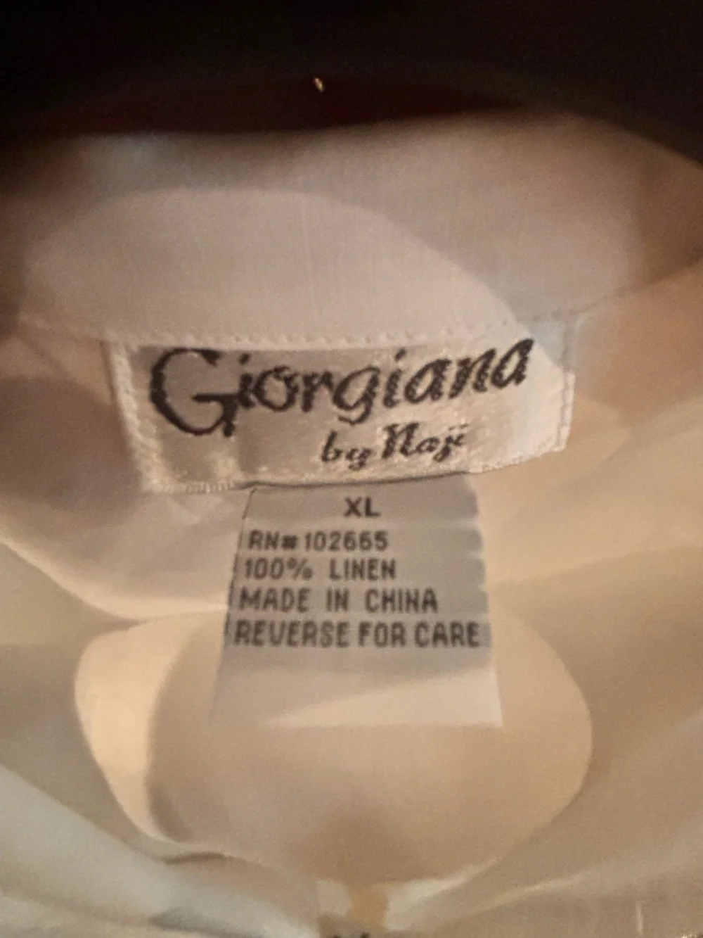 Giorgiana by Naji Linen Set XL White Resort Coastal Wide Leg Outfit - Picture 12 of 12